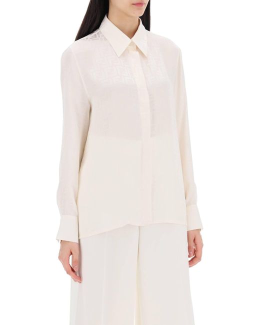 Camicia Ff di Fendi in White