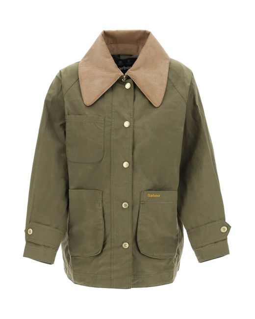 Barbour Green Hutton Rainproof Jacket