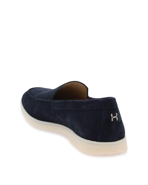 Henderson Blue Suede Loafers for men