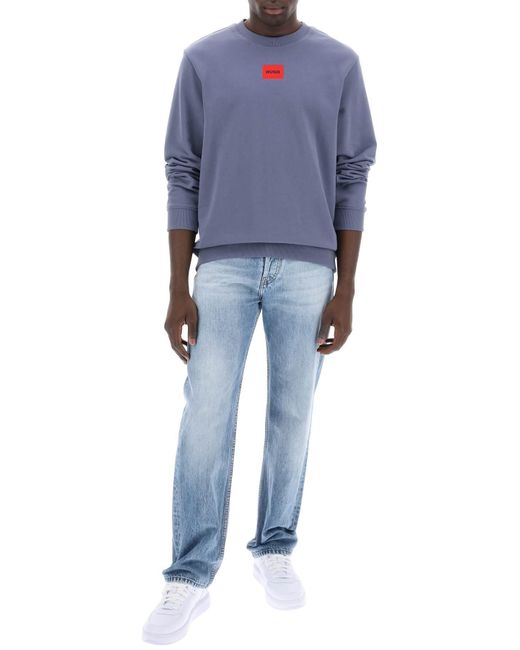 HUGO Blue Regular Fit Light Sweatshirt for men