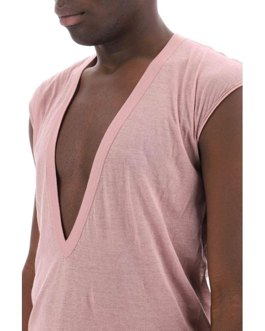 Rick Owens Pink "Organic Cotton Dylan Top For for men