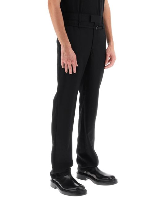 Jacquemus Black Le Pantalon Disgreghi Belted Pants for men
