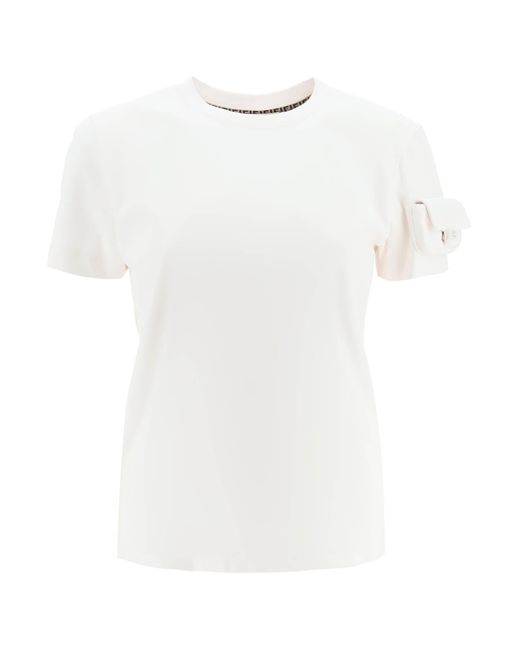 Fendi White Baguette T-shirt
