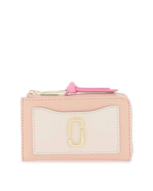 Marc Jacobs Pink The Utility Snapshot Top Zip Multi Wallet