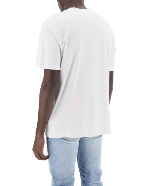 DIESEL White T-Just-Doval-Pj Crewneck T-Shirt for men