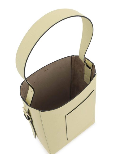 Valextra Natural Soft Mini Bucket Bag