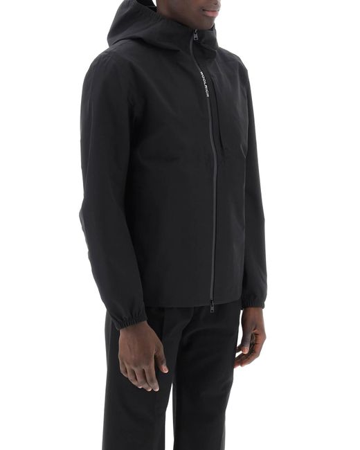 Woolrich Black Pacific Jacket In Tech Softshell for men