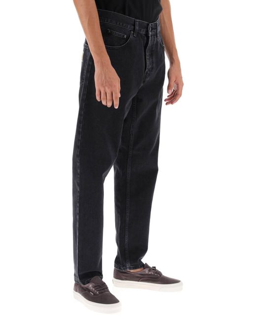 Carhartt Blue Organic Denim Loose Jeans for men