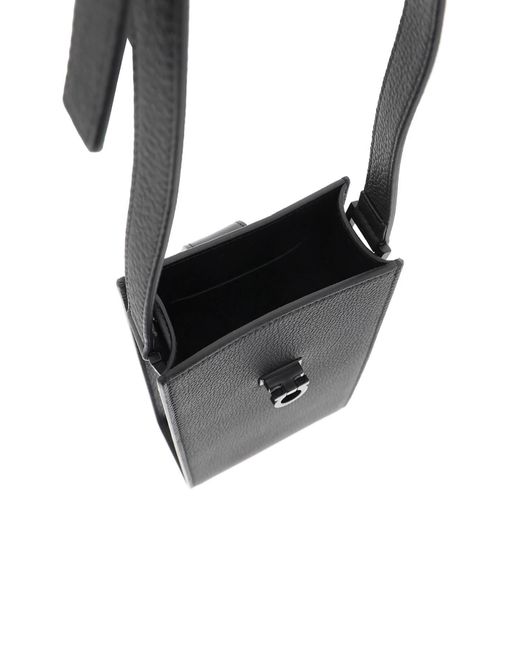 Ferragamo Gray Mini Shoulder Bag With Strap for men