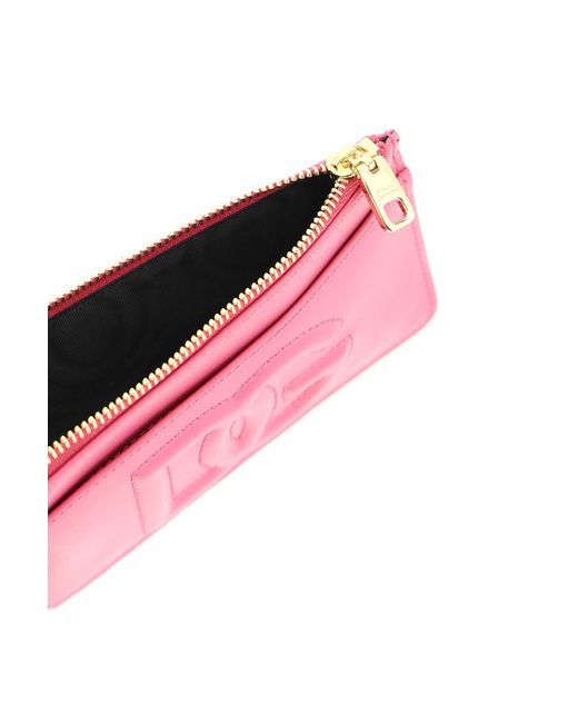 Dolce & Gabbana Pink Logoed Card Holder