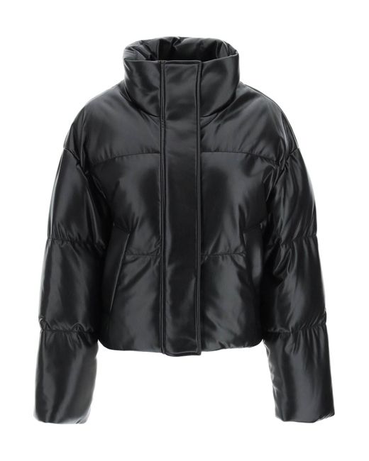 Stand Studio 'tatum' Padded Faux Leather Jacket in Black | Lyst Canada