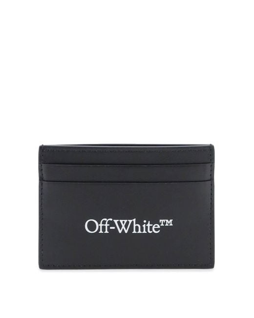 Off-White c/o Virgil Abloh Black Leather Bookish Card Holder for men