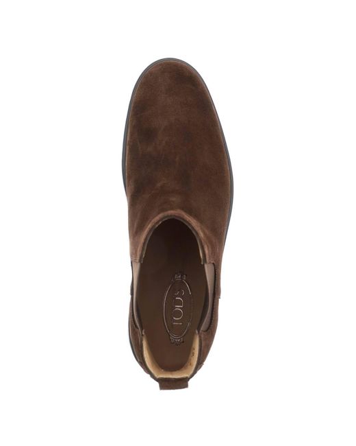 Tod's Brown W. G. Chelsea Ankle Boots for men