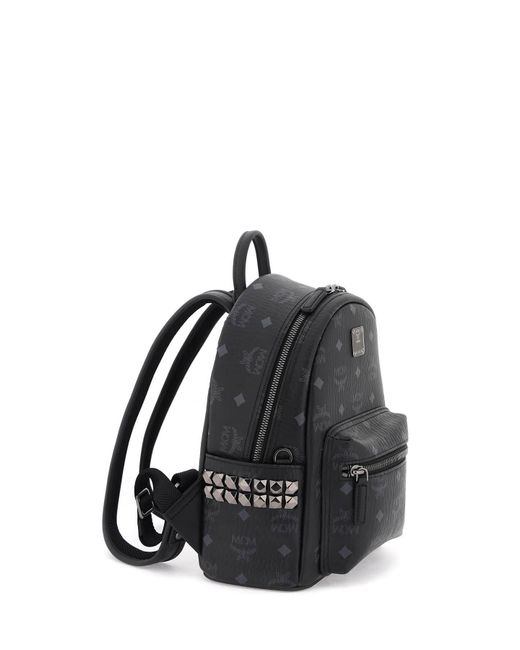 MCM Black Stark Mini Backpack for men