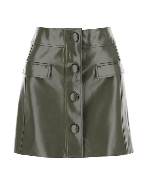 MVP WARDROBE Green Montenapoleone Mini Skirt