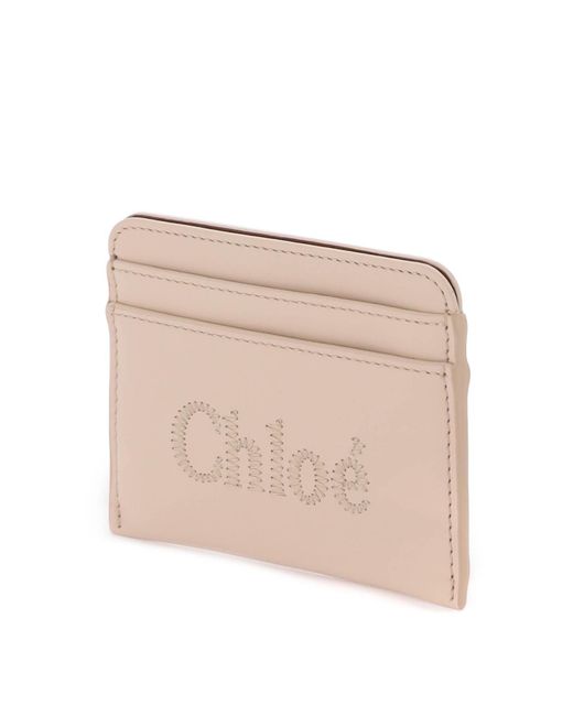 Chloé Natural Chloe' Sense Card Holder