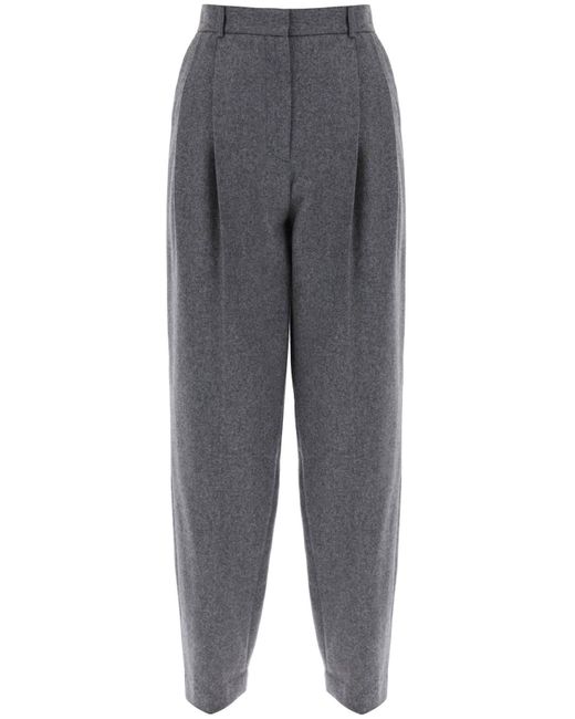 Pantaloni Sartoriali In Flanella Leggera di Totême  in Gray