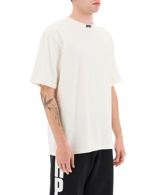 T Shirt Ricamo Hpny di Heron Preston in White da Uomo
