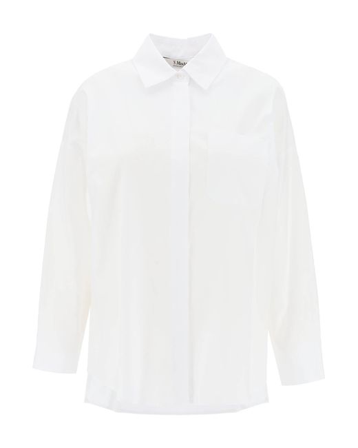 Max Mara White Cotton Oxford Shirt