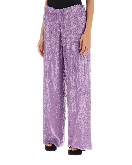 Pantaloni di Dries Van Noten in Purple