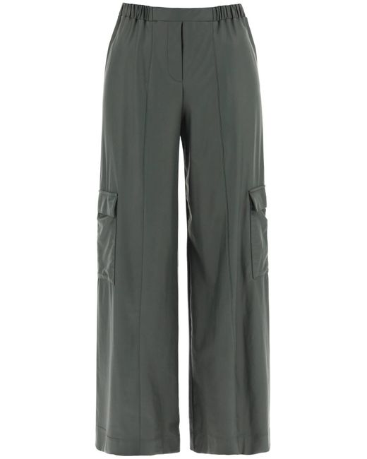Pantaloni Teseo Stile Cargo di Max Mara in Gray