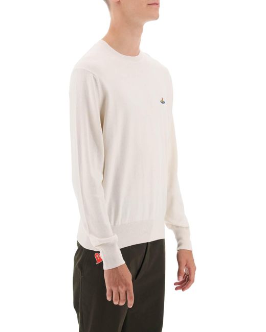 Vivienne Westwood White Organic Cotton And Cashmere Sweater for men