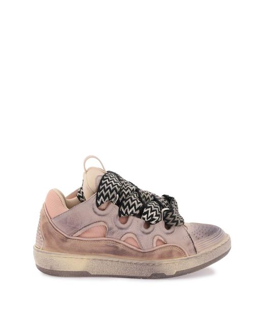 Lanvin Curb Sneakers in Pink | Lyst Canada