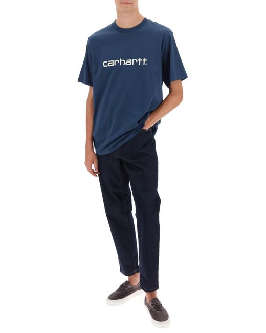 Carhartt Blue Newel Jeans In Organic Denim for men