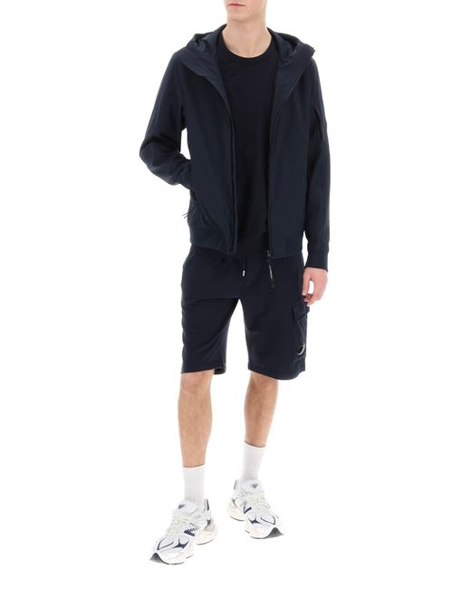 C P Company Blue Hooded Jacket In C.p. Shell-r for men