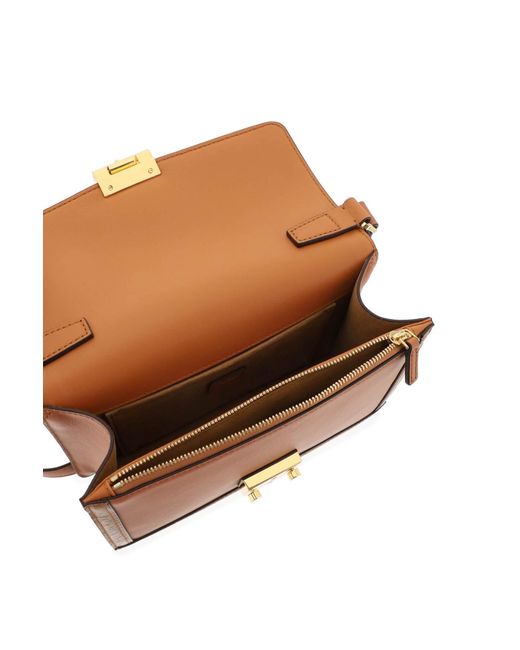MCM Brown Leather And Visetos Shoulder Bag