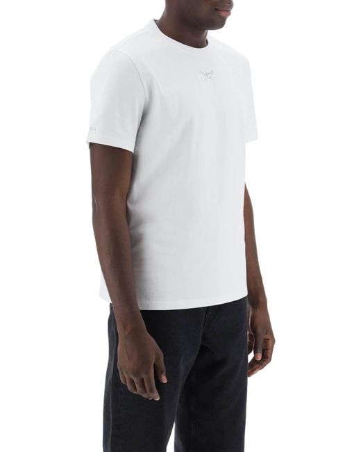 MCM White Laurel Crew-Neck T-Shirt