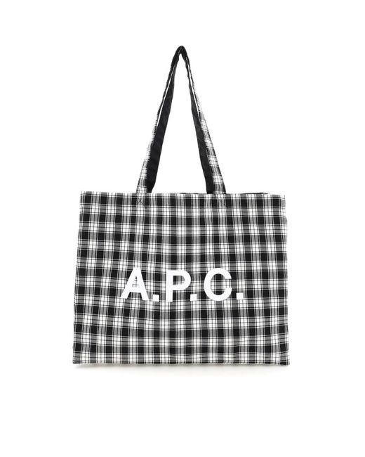 A.P.C. Diane Tote Bag in Black | Lyst