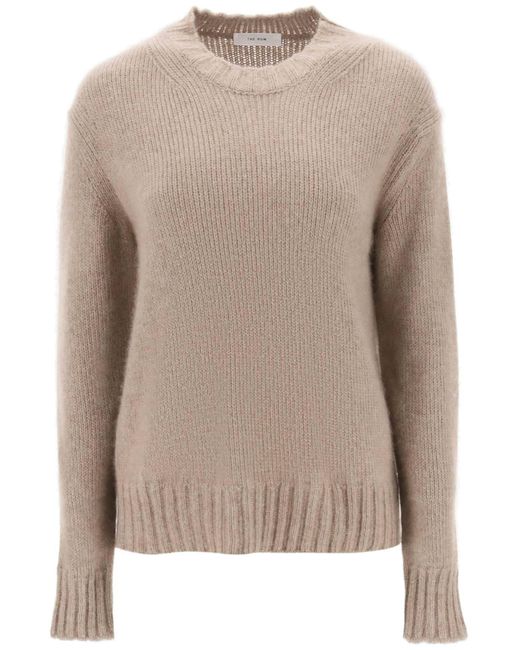 The Row Natural 'devyn' Cashmere Sweater