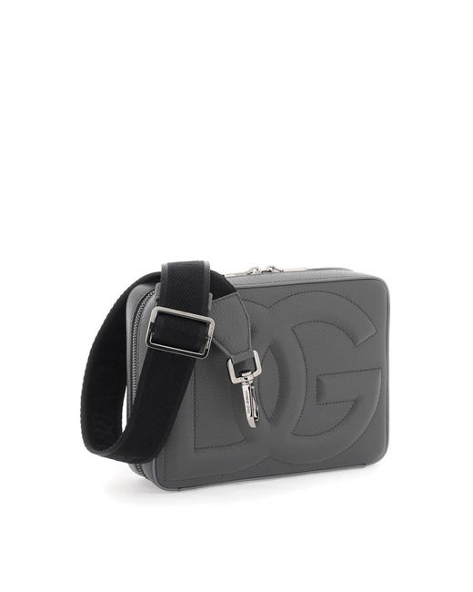 Dolce & Gabbana Black Dg Logo Camera Bag For Photography for men