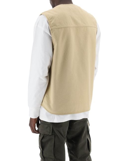 Carhartt Natural Arbor Cotton Canvas Vest for men
