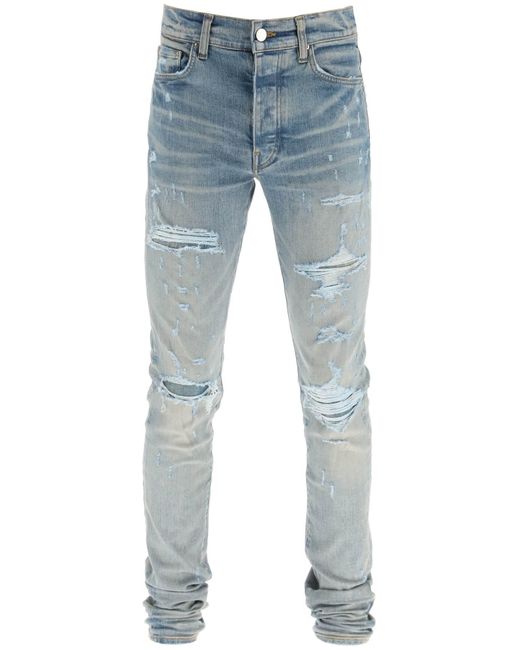 Amiri Blue Trasher Jeans In Clay Indigo for men