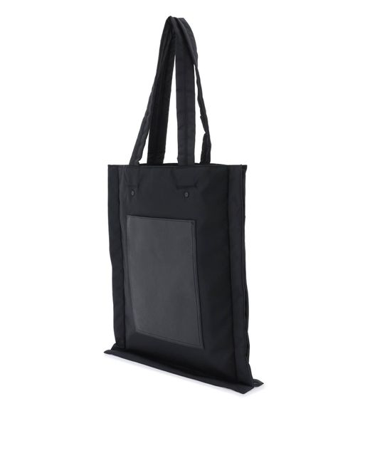 Y-3 Black Nylon Tote Bag for men