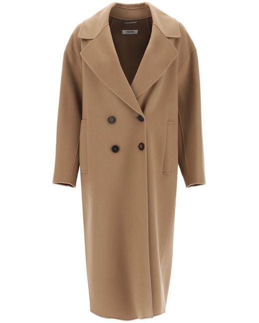 Max Mara Brown Holland Double-Breasted Wool Coat
