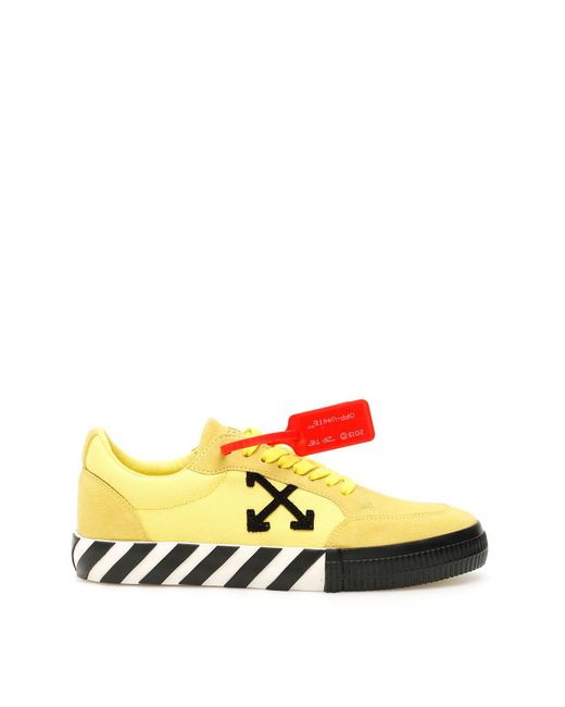 Off-White c/o Virgil Abloh Yellow Vulcanized Sneakers For Men for men
