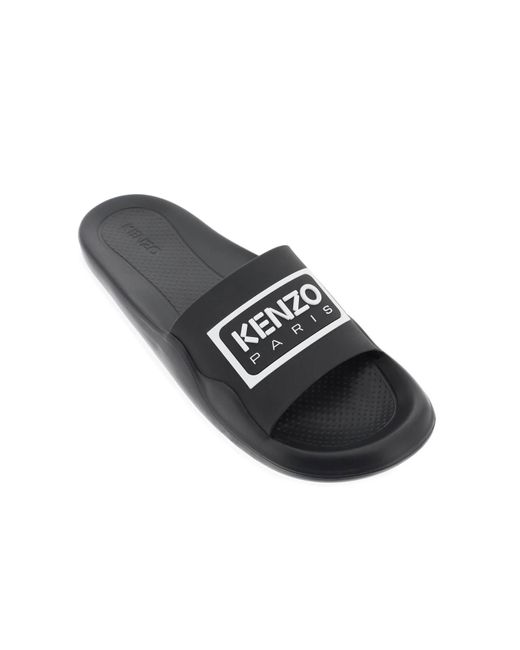 KENZO White Pool Slides For for men