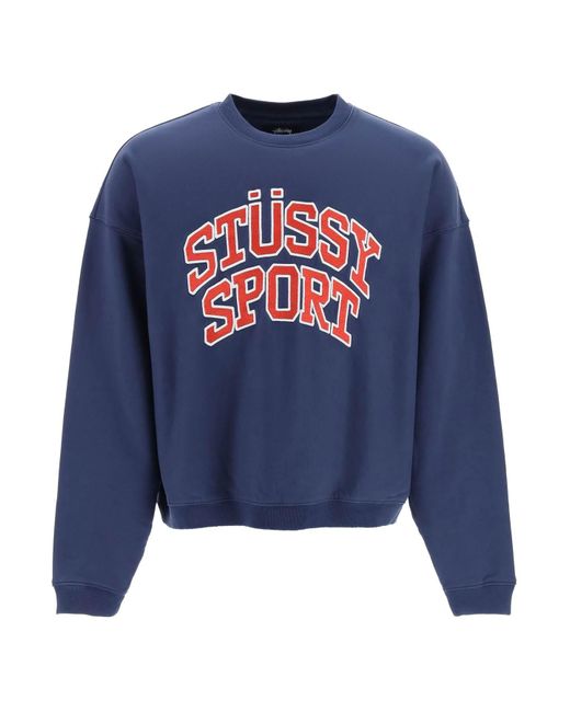 Stussy Blue Stüssy Sport Sweatshirt for men
