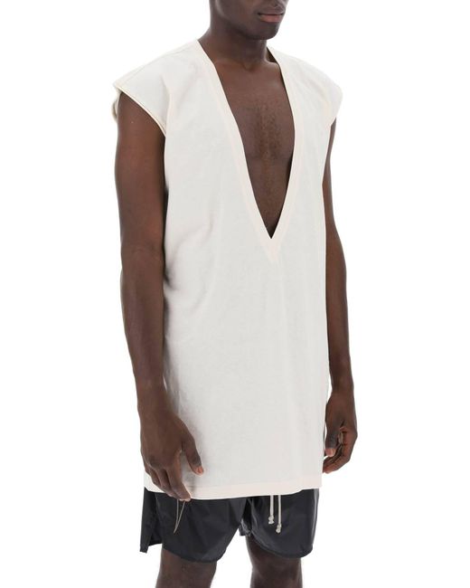 Rick Owens Natural "Organic Cotton Jersey Top By X Champion for men