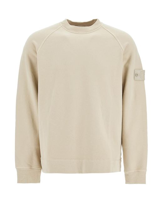 Stone Island Natural Stretch Cotton Ghost Sweatshirt for men