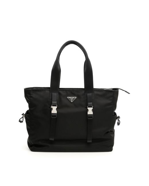 Prada Black Fabric Tote Bag for men