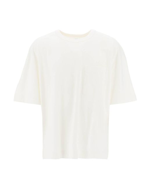 T Shirt Boxy di Lemaire in White da Uomo