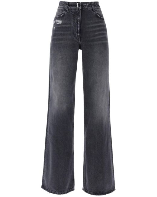 Givenchy Blue Baggy Jeans With Wide Leg