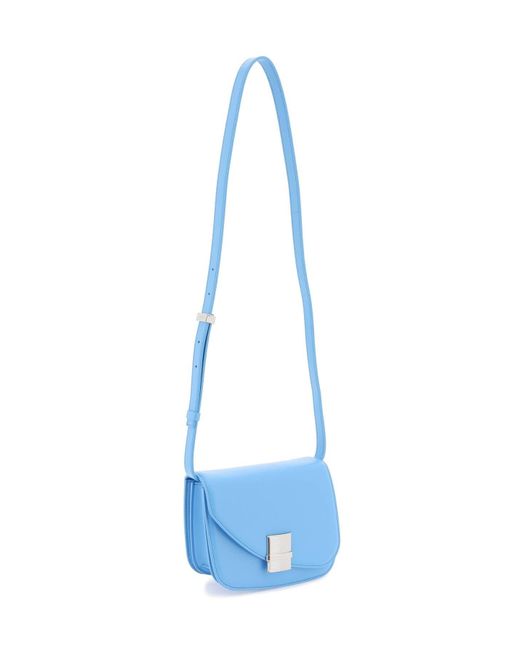 Ferragamo Blue Fiamma Crossbody Bag (S)