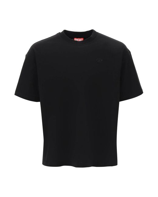 DIESEL Black T-Boggy Megoval-D T-Shirt for men
