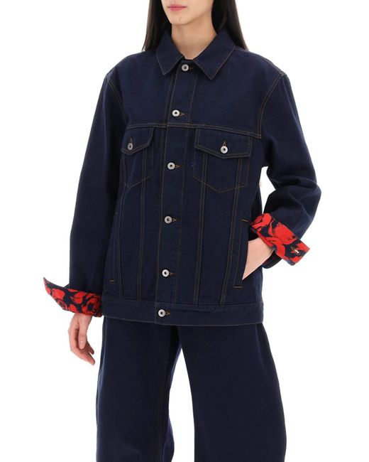 Burberry Blue Japanese Denim Jacket For Men/w