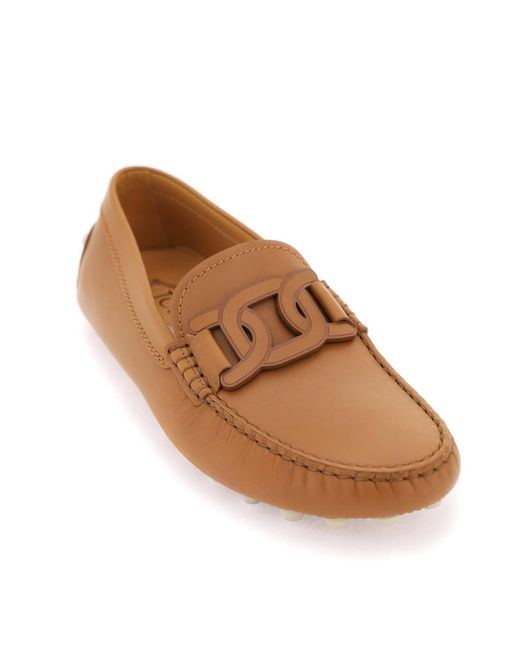 Tod's Brown Gommino Bubble Kate Loafers